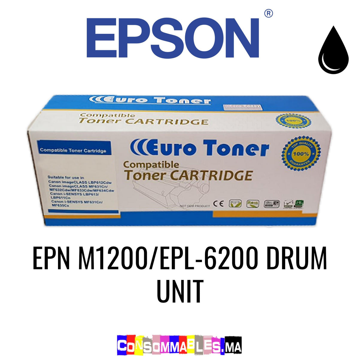 Epson EPN M1200/EPL6200 DRUM UNIT Noir Consommables