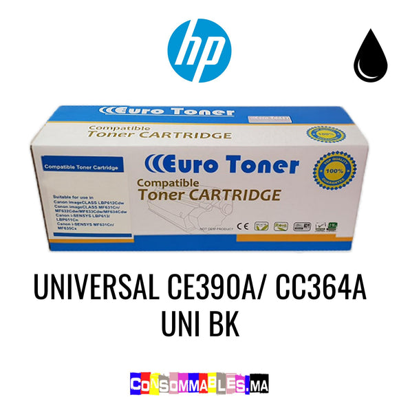 HP Universal CE390A/ CC364A UNI BK Noir