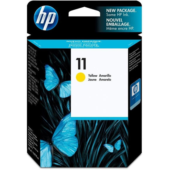 HP 11 Jaune - Cartouche d'encre HP d'origine - Consommables