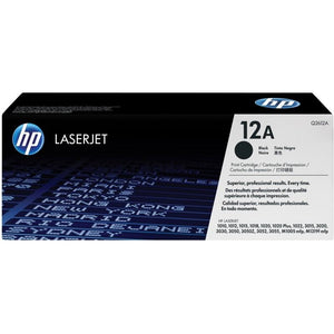 HP 12A Noir (Q2612A) - Toner HP LaserJet d'origine - Consommables