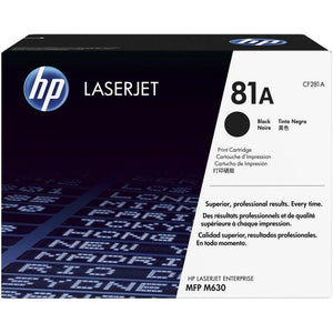 HP 81A Noir (CF281A) - Toner HP LaserJet d'origine - Consommables