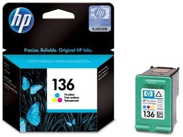 HP 136 trois couleurs - Cartouche d'encre HP d'origine - Consommables