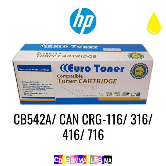 HP CB542A/ CAN CRG-116/ 316/ 416/ 716 Jaune