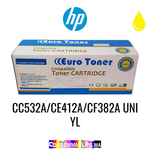 HP CC532A/CE412A/CF382A UNI YL Jaune