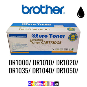 Brother DR1000/ DR1010/ DR1020/ DR1035/ DR1040/ DR1050/ DR1060/ DR1070/ 1075 Noir
