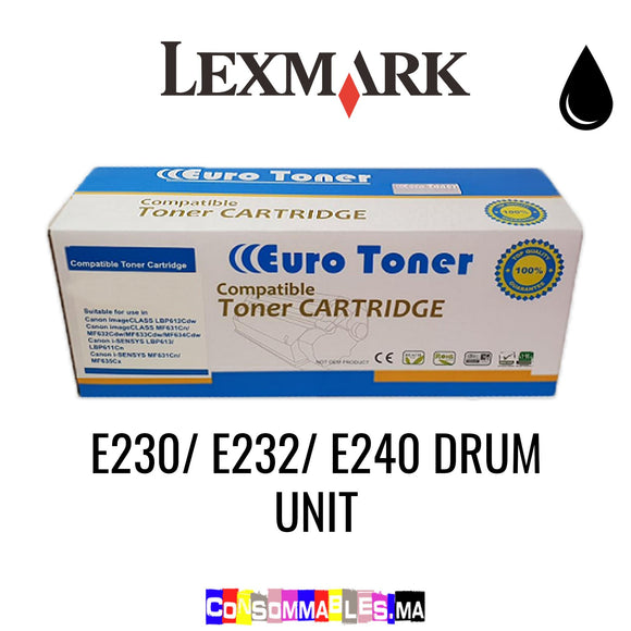 Lexmark E230/ E232/ E240 DRUM UNIT Noir