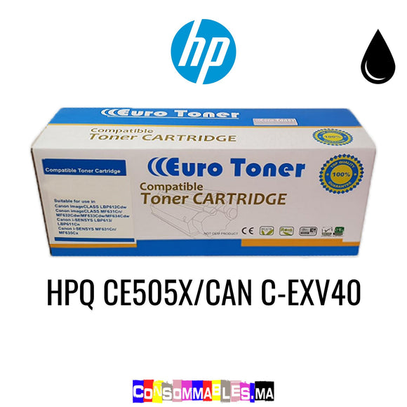 HP HPQ CE505X/CAN C-EXV40 Noir