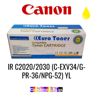 Canon IR C2020/2030 (C-EXV34/GPR-36/NPG-52) YL Jaune