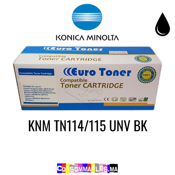 Konica Minolta KNM TN114/115 UNV BK Noir