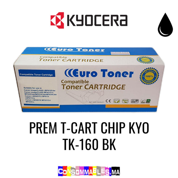 Kyocera PREM T-CART CHIP KYO TK-160 BK Noir
