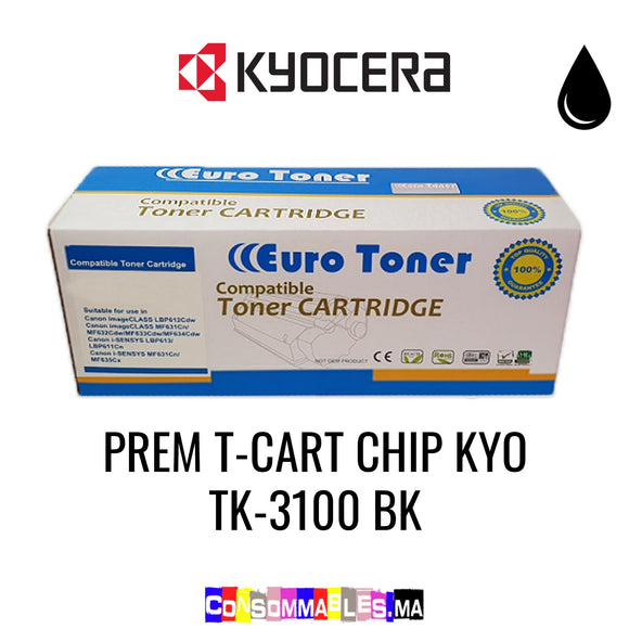Kyocera PREM T-CART CHIP KYO TK-3100 BK Noir