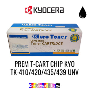 Kyocera PREM T-CART CHIP KYO TK-410/420/435/439 UNV BK Noir