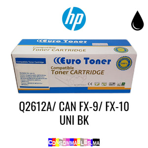 HP Q2612A/ CAN FX-9/ FX-10 UNI BK Noir