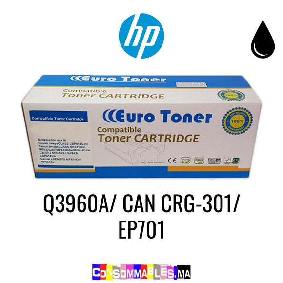 HP Q3960A/ CAN CRG-301/ EP701 Noir