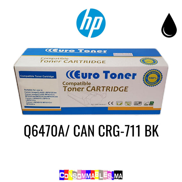 HP Q6470A/ CAN CRG-711 BK Noir
