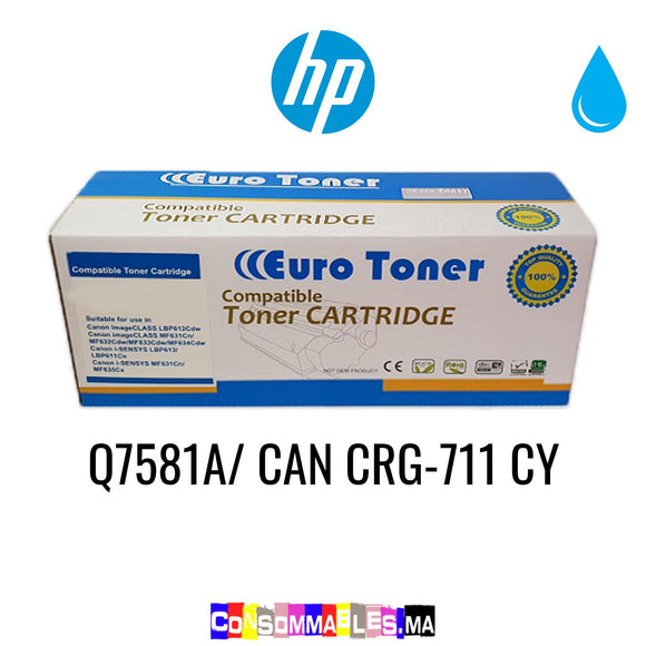 HP Q7581A/ CAN CRG-711 CY Cyan