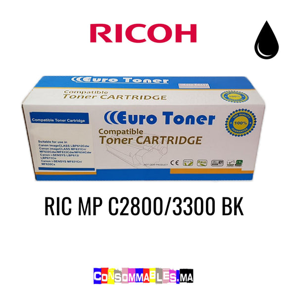 Ricoh RIC MP C2800/3300 BK Noir