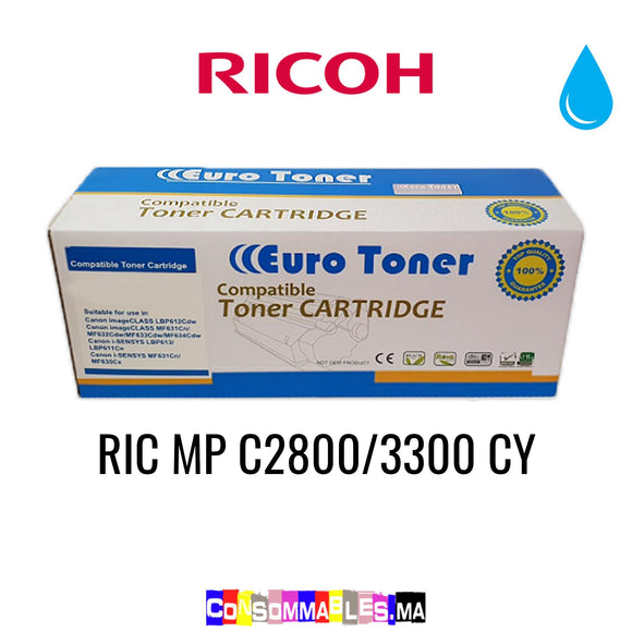 Ricoh RIC MP C2800/3300 CY Cyan