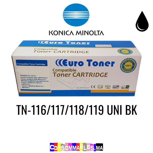 Konica Minolta TN-116/117/118/119 UNI BK Noir