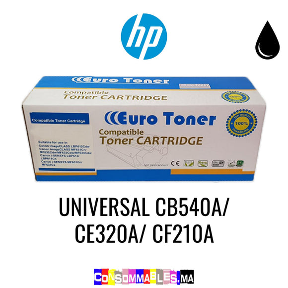 HP Universal CB540A/ CE320A/ CF210A Noir