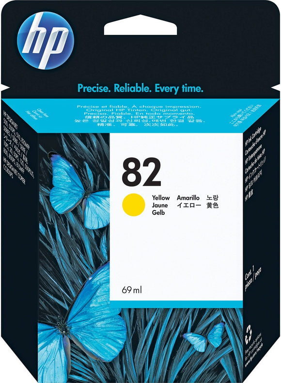 HP 82 Yellow - Cartouche d'encre HP d'origine - Consommables