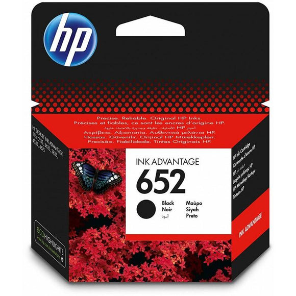 HP 652 Noir - Cartouche d'encre HP d'origine - Consommables