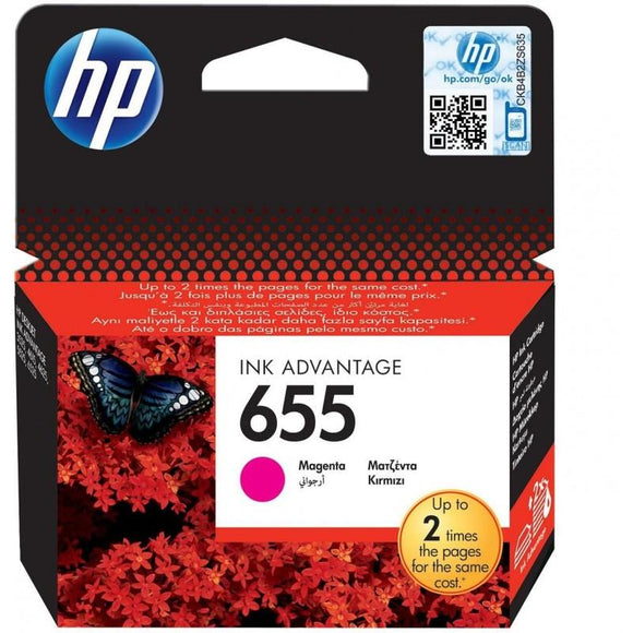 HP 655 Magenta - Cartouche d'encre HP d'origine - Consommables