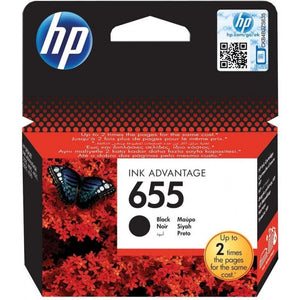 HP 655 Noir - Cartouche d'encre HP d'origine - Consommables