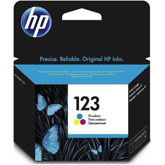 HP 123 trois couleurs - Cartouche d'encre HP d'origine - Consommables