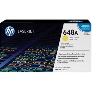 CE262A	HP 648A JAUNE ORIGINAL LASERJET TONER CARTRIDGE - Consommables