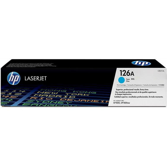 HP 126A Cyan (CE311A) - Toner HP LaserJet d'origine - Consommables