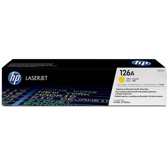 HP 126A Jaune (CE312A) - Toner HP LaserJet d'origine 746 - Consommables