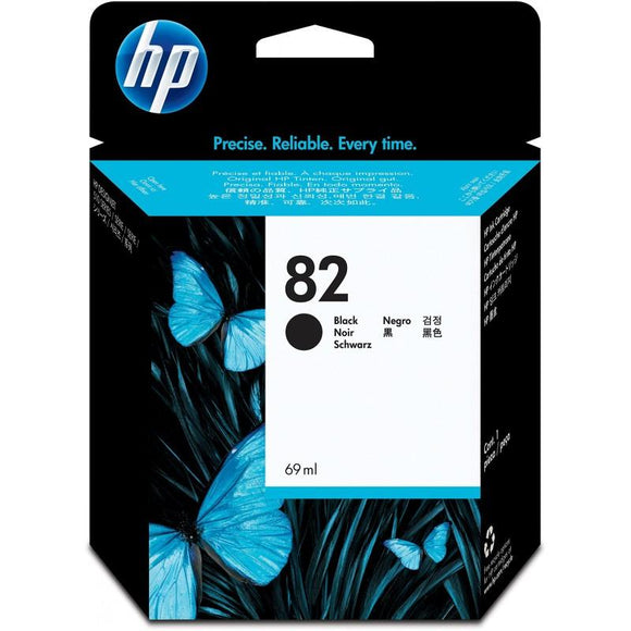 HP 82 Noir - Cartouche d'encre HP d'origine - Consommables